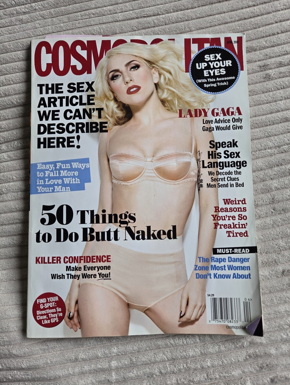 Cosmopolitan Magazine Lady Gaga